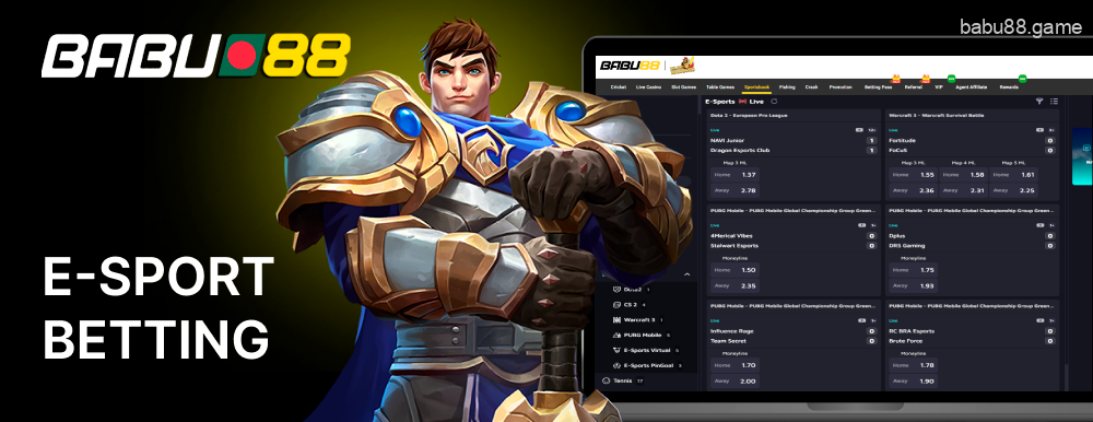 Bangladeshi bettors can try esports betting on the site